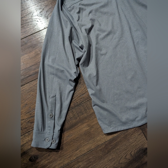 Duluth Trading Co Shirt Men's XL Button Long Sleeve Collared Gray Standard Fit - Picture 11 of 14